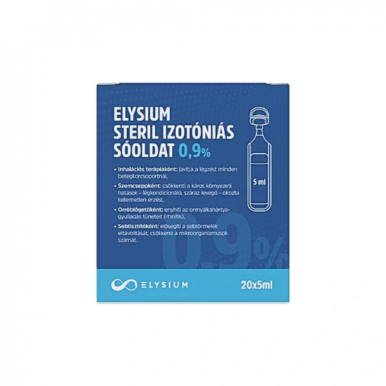 ELYSIUM SÓOLDAT 0,9% STERIL IZOTÓNIÁS - 20X5ML